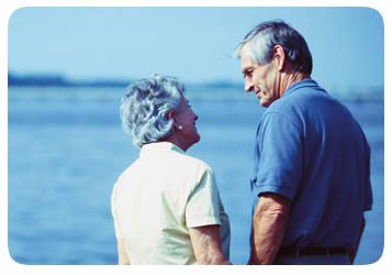 Couple talking