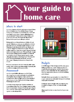 home care guide leaflet