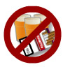No smoking or drinking sign