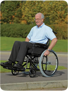 Man in a wheelchair