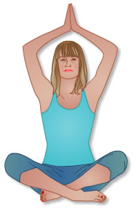 Young lady doing yoga